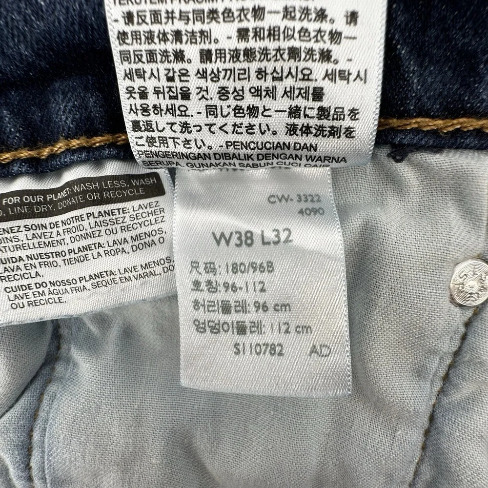 Levi's 505‎ Jeans Mens 38x32 Medium Wash Denim Classic Zip Fly